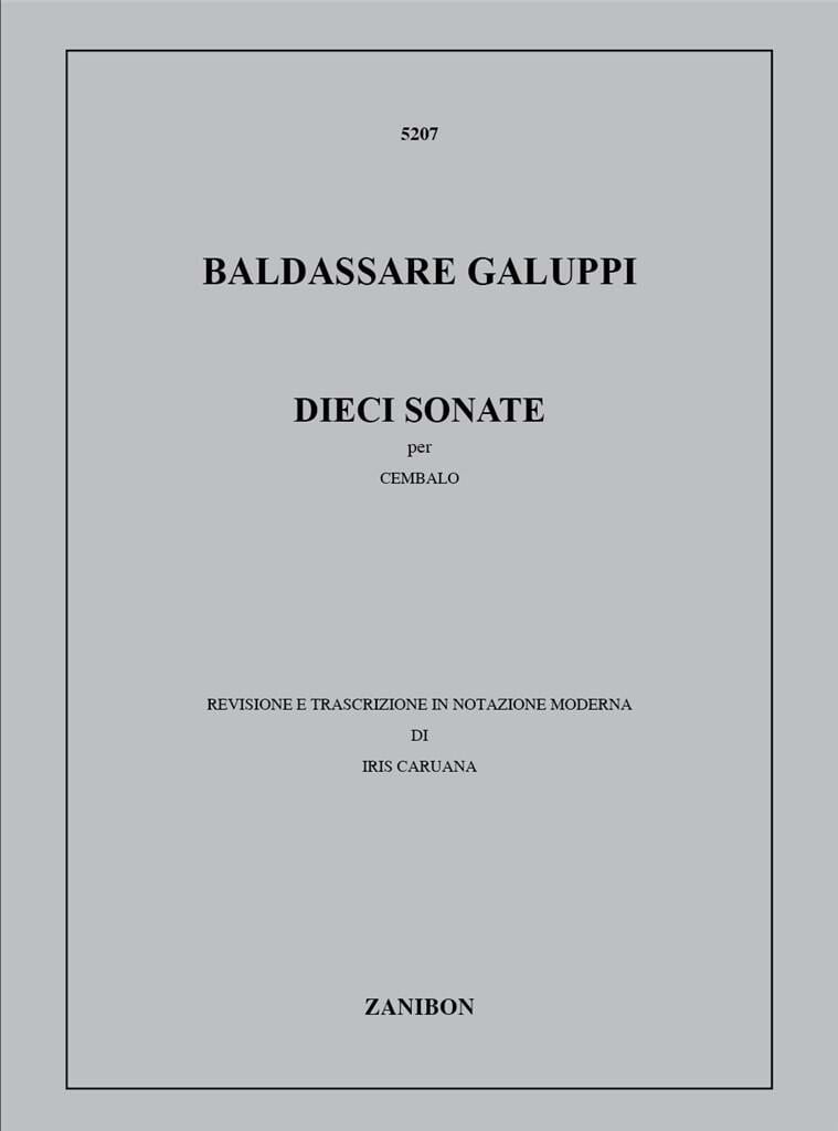 10 Sonate Baldassare Galuppi Partition Clavecin