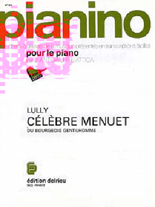 Bourgeois gentilhomme Le - Pianino 94 LULLY Partition Piano