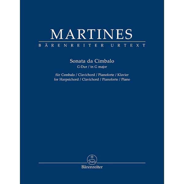 Sonata pour Clavecin en Sol Majeur - Mariannaa Martines - Partition