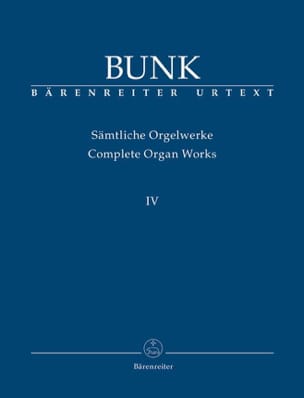 Sämtliche Orgelwerke Volume 4 Gerard Bunk Partition Orgue