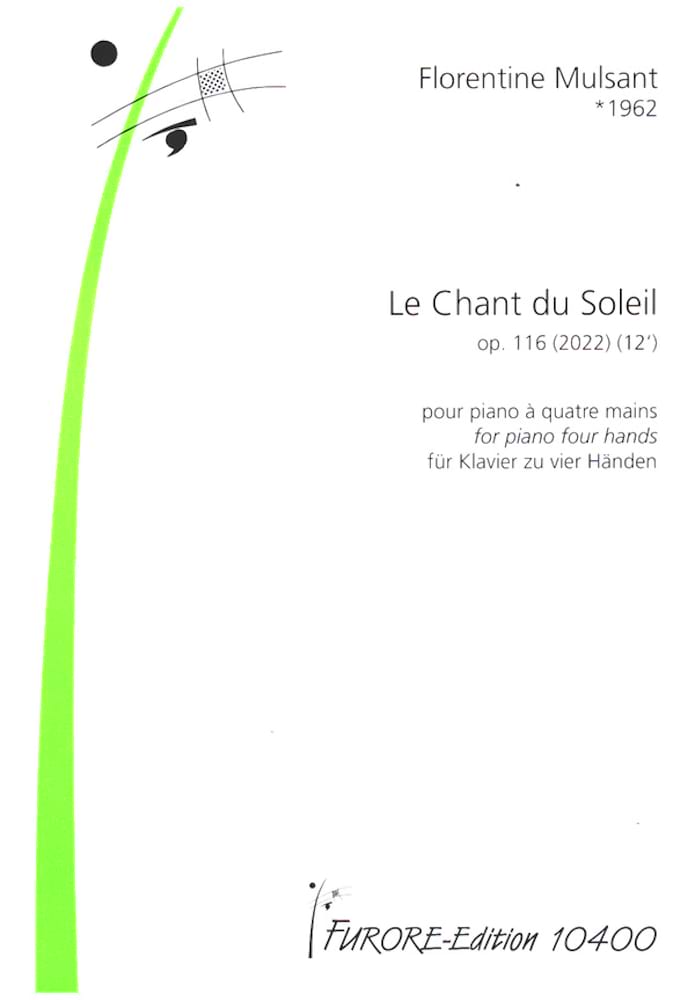 Le Chant du Soleil op.116 (2022) Florentine Mulsant Partition Piano