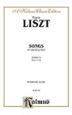 Mélodies Volume 5 LISZT Partition Mélodies