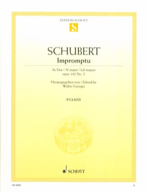 Impromptu la bémol majeur op. 142-2 D 935 SCHUBERT Partition Piano
