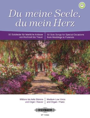 Du meine Seele, du mein Herz - Voix Moyenne / Basse - Partition
