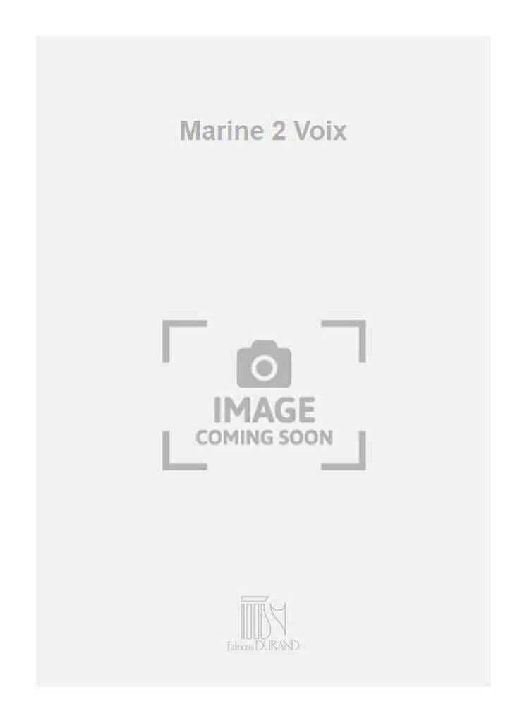 Marine. 2 Voix MASSENET Partition Duos