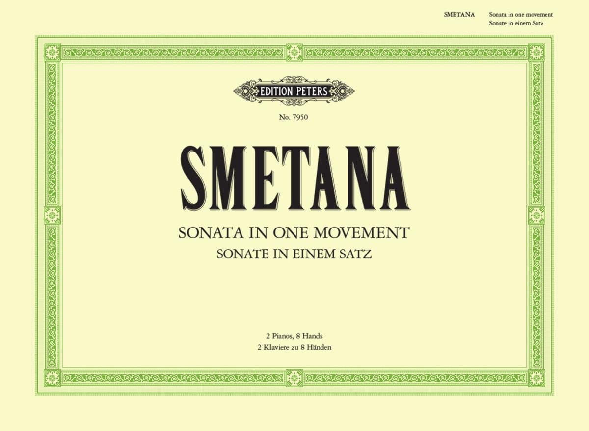 Sonate en 1 Mouvement. 2 Pianos 8 Mains - SMETANA - Partition - Piano
