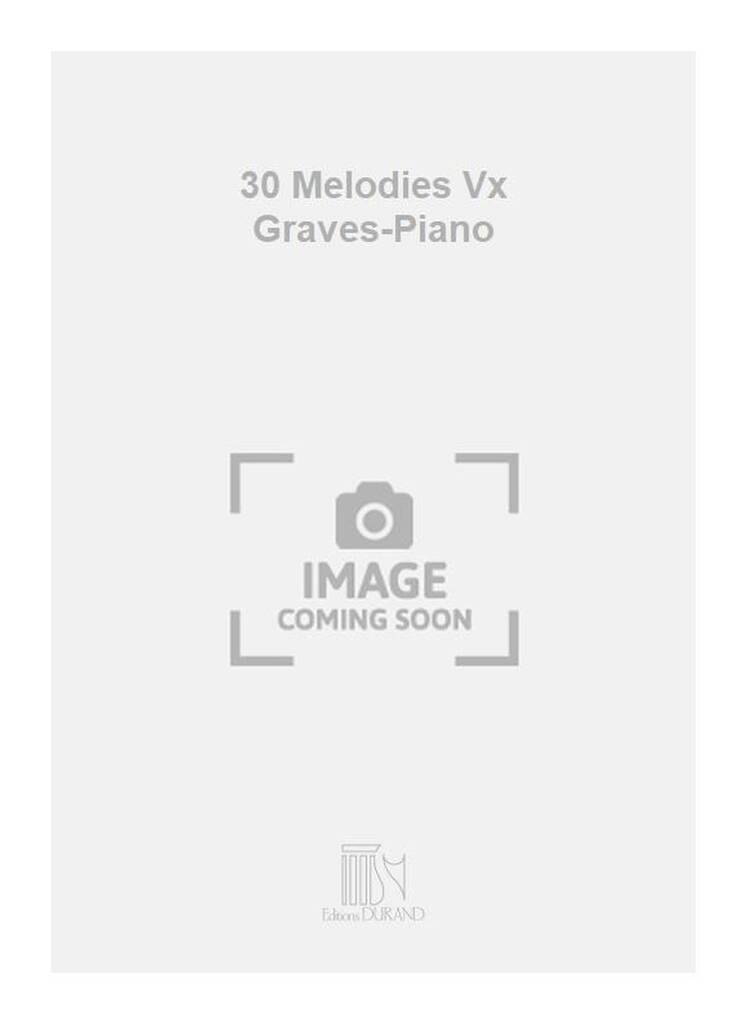 30 Mélodies. Voix Grave SCHUBERT Partition Mélodies