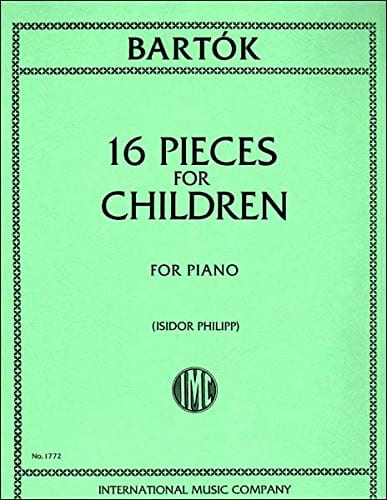 16 Pieces For Children BARTOK Partition Piano