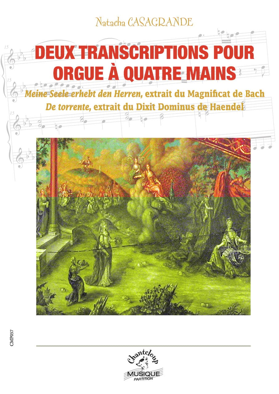 2 Transcriptions pour orgue à 4 Mains BACH / HAENDEL Partition Orgue