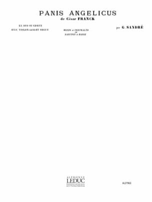 Panis Angelicus. Mezzo et Contralto FRANCK Partition Duos