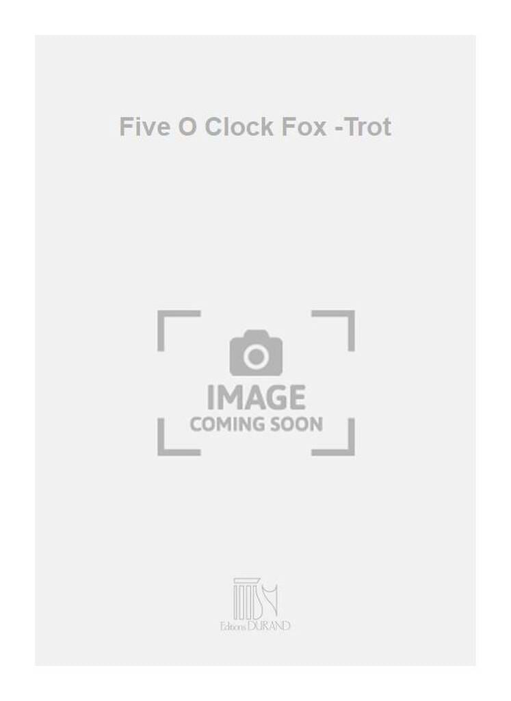 Five O'clock Fox-Trot RAVEL Partition Piano