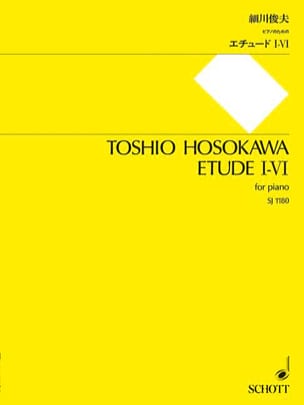Etude I - VI Toshio Hosokawa Partition Piano