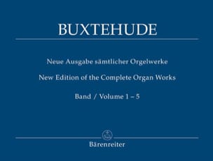 L'œuvre d'orgue intégrale en 5 volumes BUXTEHUDE Partition Orgue