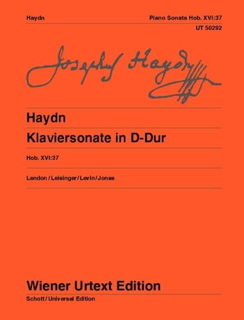 Sonate Pour Piano En Ré Majeur. Hob. 16-37 - HAYDN - Partition - Piano