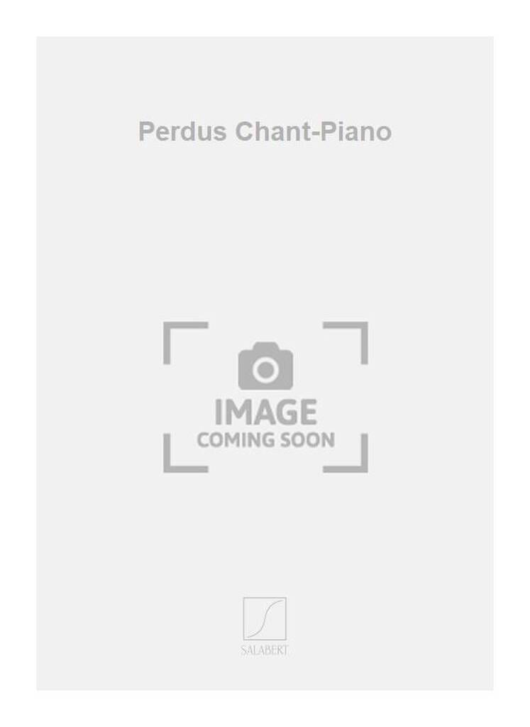 Perdus Giacinto Scelsi Partition Mélodies