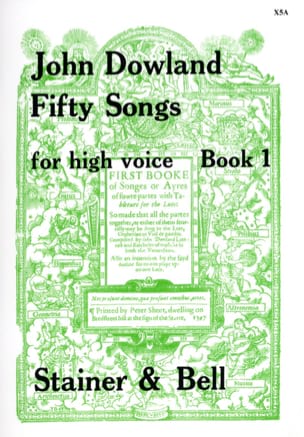 50 Songs Voix Haute Volume 1 DOWLAND Partition Mélodies