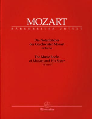 Die Notenbücher der Gescwister Mozart MOZART Partition Piano