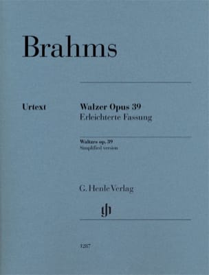 Valses op.39. Version simplifiée BRAHMS Partition Piano