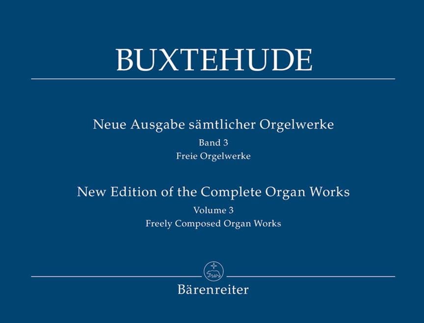 L'œuvre d'orgue, Volume 3 BUXTEHUDE Partition Orgue