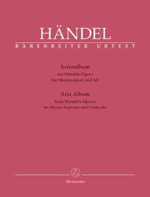 Arienalbum. Mezzo Soprano et Contralto HAENDEL Partition Recueils