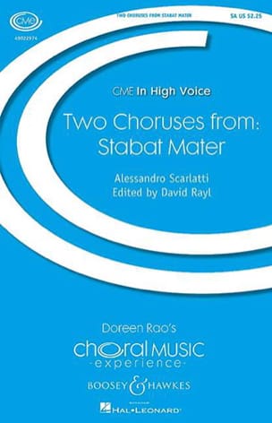 2 Choeurs. Stabat mater Alessandro Scarlatti Partition Chœur