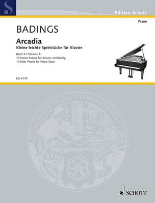 Arcadia - Volume 4. 4 Mains Henk Badings Partition Piano