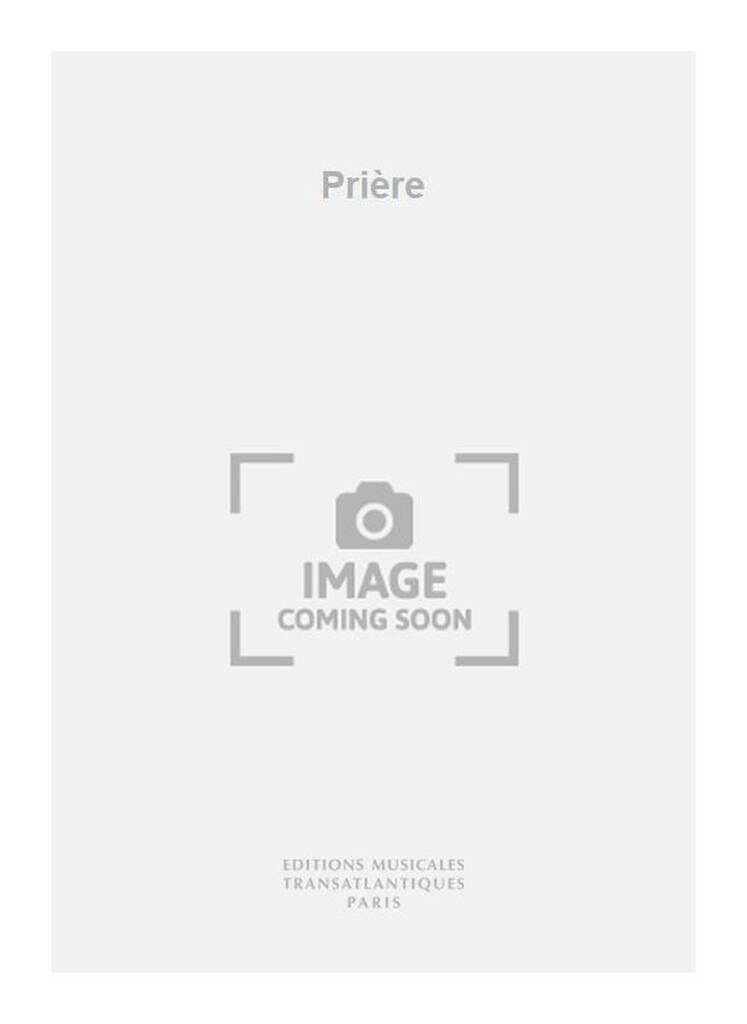 Prière Jean Rivier Partition Mélodies