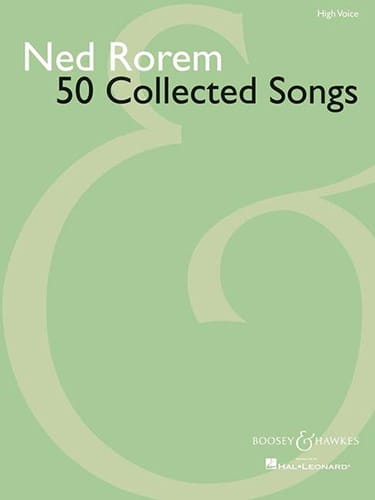 50 Collected Songs. Voix Haute - Ned Rorem - Partition - Mélodies
