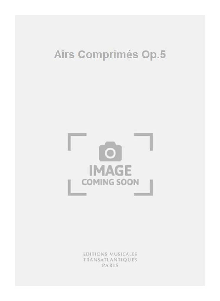 Airs Comprimés Opus 5 - Claude Ballif - Partition - Piano