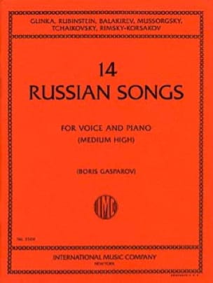14 Russian Songs. Voix Moyenne Partition Mélodies