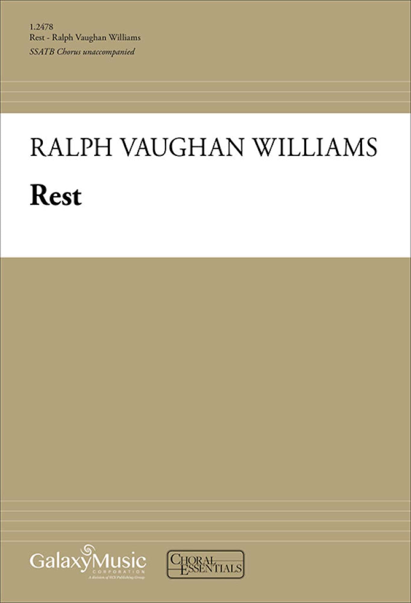 Rest WILLIAMS VAUGHAN Partition Chœur