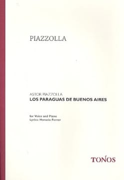 Los paraguas de Buenos Aires Astor Piazzolla Partition Mélodies