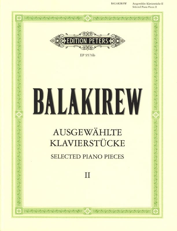 Ausgewählte Klavierstücke. Volume 2 - Mili Balakirev - Partition