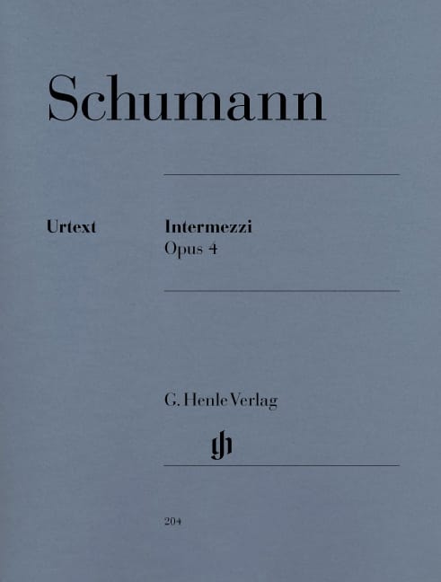 Intermezzi Opus 4 SCHUMANN Partition Piano