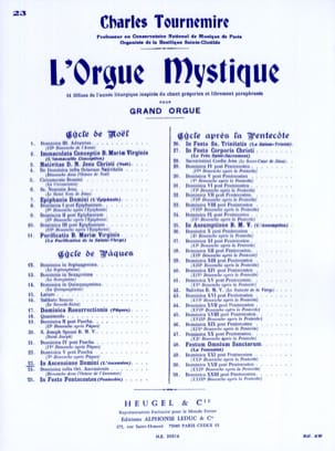 Ascension Opus 56. Orgue Mystique 23 - Charles Tournemire - Partition