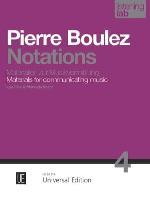Notations analyse BOULEZ Partition Piano
