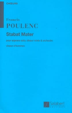 Stabat Mater. Choeur Hommes POULENC Partition Chœur