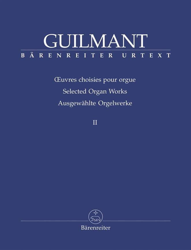 Oeuvres Choisies pour Orgue Volume 2 - Alexandre Guilmant - Partition