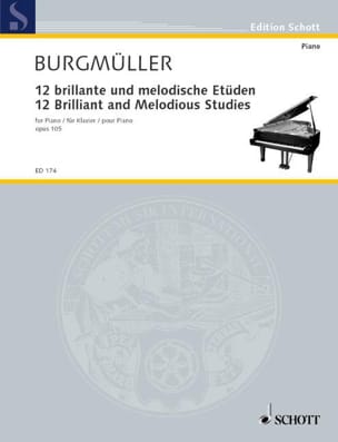 12 Etudes Brillantes et Mélodiques Frédéric Burgmuller Partition Piano