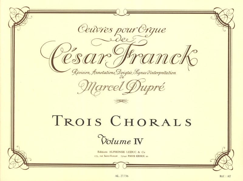 Oeuvres pour Orgue Volume 4 - Franck César / Dupré Marcel - Partition