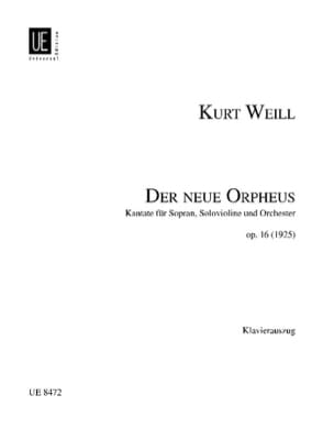 Der Neue Orpheus Op. 16 WEILL Partition Violon