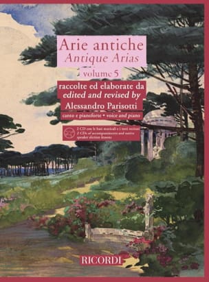 Arie Antiche Volume 5 + 2 CD Alessandro Parisotti Partition Mélodies