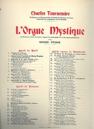 Sacré-Coeur Op. 57. Orgue Mystique 28 - Charles Tournemire - Partition