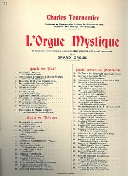 4ème Dimanche Après la Pentecôte. Orgue Mystique 29