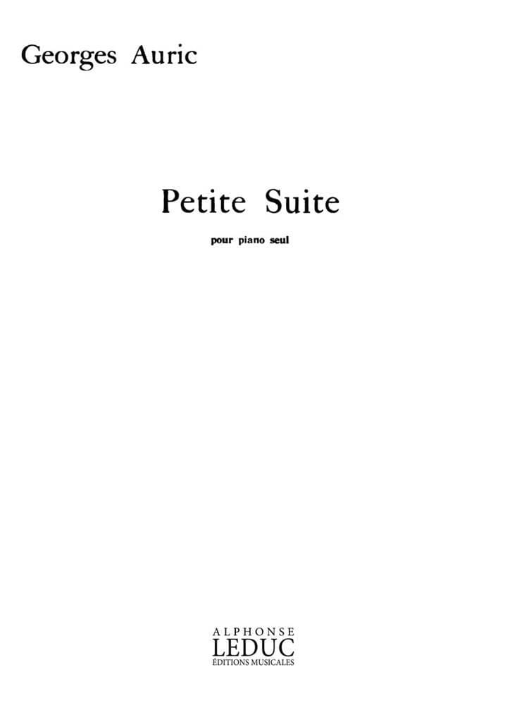 Petite Suite Georges Auric Partition Piano