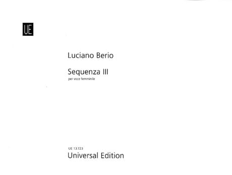 Sequenza 3 BERIO Partition Mélodies