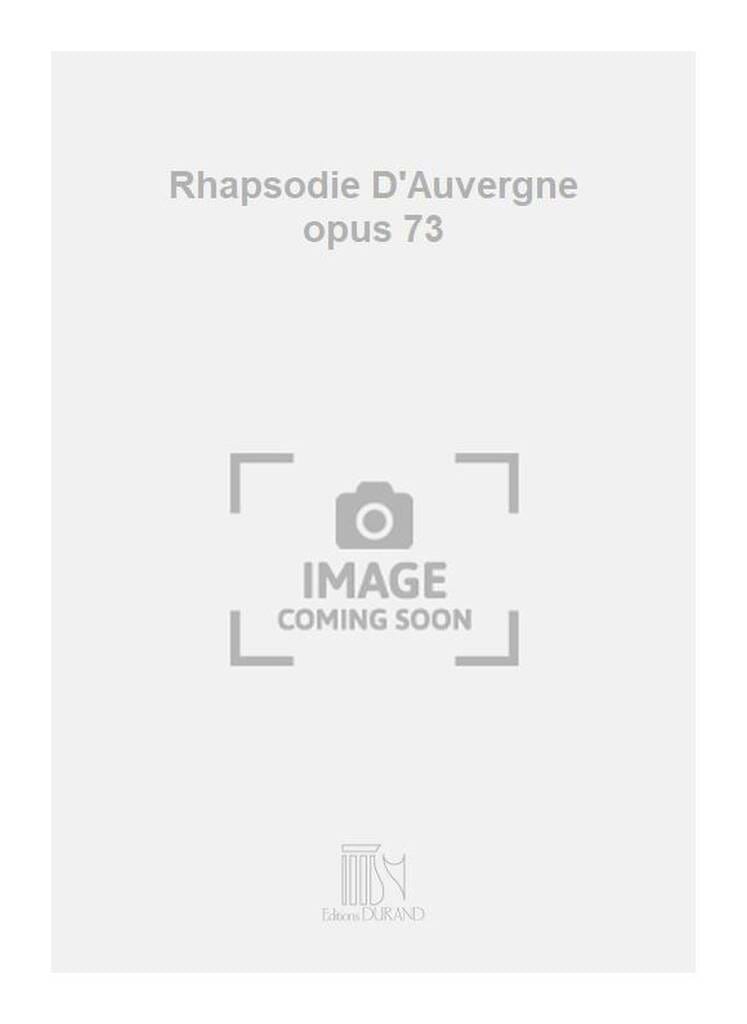Rhapsodie D'Auvergne Op. 73. 2 Pianos SAINT-SAËNS Partition Piano