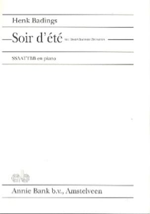 Soir D'été Badings Partition Chœur
