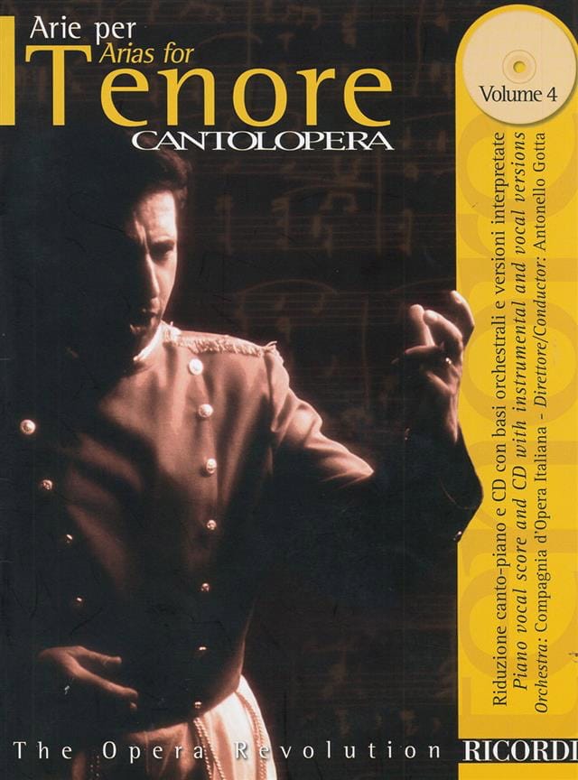 Arie Per Tenore Volume 4 Partition Opéras