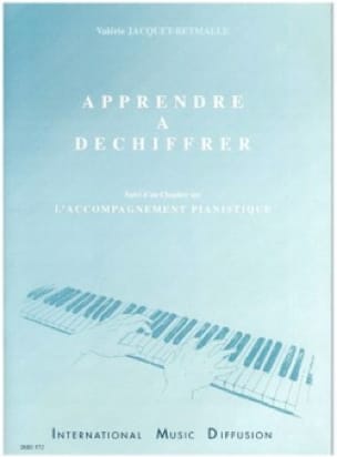 Apprendre à déchiffrer Jacquet-Betmalle Partition Piano